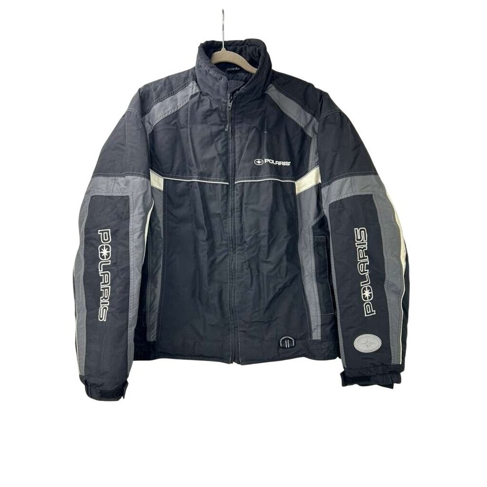VTG Pure Polaris Men's Medium Coastal Free Ride Snowmobile Jacket Black Full Zip